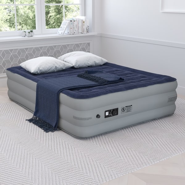 18" Air Mattress ETL Certified Internal Electric Pump and Carrying